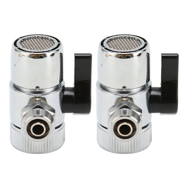 3stk G3/8 Insink Kran Avledningsventil Treveis Universal Enkel installasjon Slange Avledningskran Adapter for akvarier