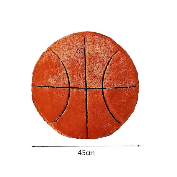 Ball Plysjleketøyball Plysjpute Slitesterk Fotball/baseball/basketball Kosedyr, gave til barn gutt baby grå basketballvinter