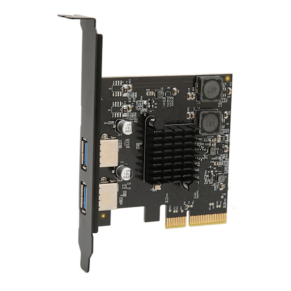 PCIE til USB3.1 udvidelseskort 10 Gbps stabil høj hastighed PCIE til 2 port USB3.1 Gen 2 værtscontroller udvidelseskort