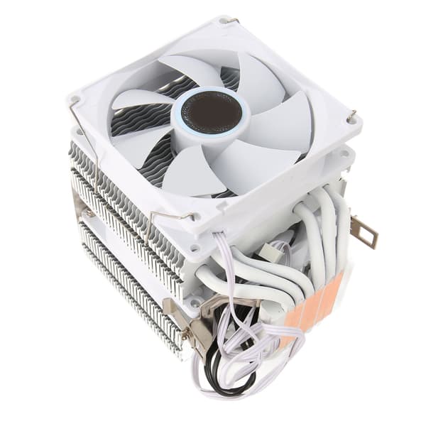 9CM CPU-køler Dobbelt tårn 6 kobbervarmerør Dobbelt CPU-luftkøler Stille computer CPU-køleventilatorer med beslag til Intel