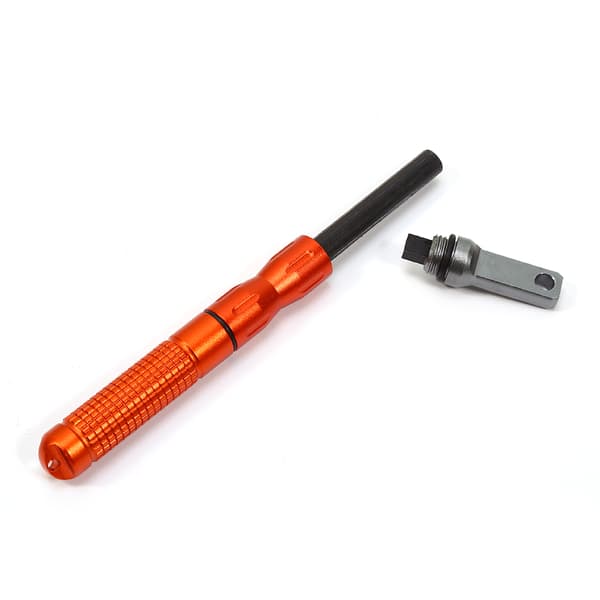 Utendørs Overlevelse Camp EDC Legering Vanntett Magnesium Flintstein CNC gir lomme (Oransje)
