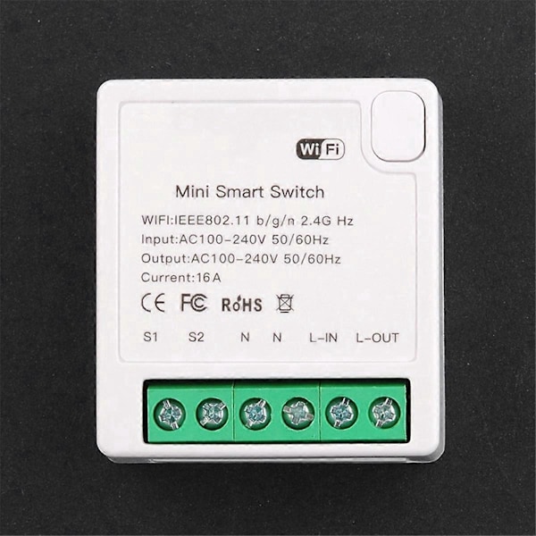 TUYA MiNi 16A Smart Switch Ikke-Metered Version Smart Wifi Switch