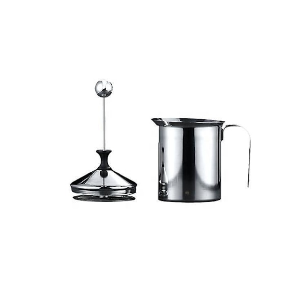 Cappuccino Latte Kaffeskumkanne Dobbeltlagsfilter i Rustfritt Stål 28oz 800ml med Håndtak og Lopp
