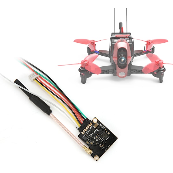 FPV 5.8G 48CH 25/100/200MW Justerbar Effekt Bildeoverføringssender