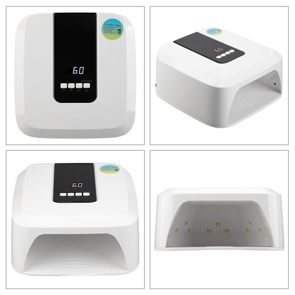 Nagelgel torkmaskin ljus snabb torkning polering 48W 33LEDs professionell finger tå nagelkonstmaskin 100‑240V EU-kontakt