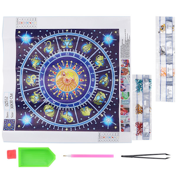 Træformet Resin Diamantmaleri Kit DIY Kunst Håndværk Soveværelse Dekorative Ornamenter