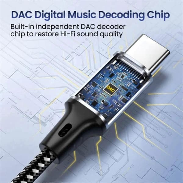 USB-C til 3,5 mm hovedtelefonadapter til --