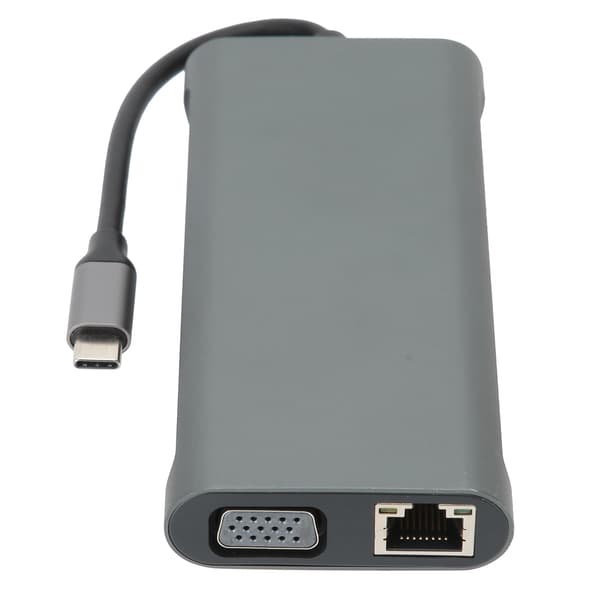 12-i-1 Dockningsstation Typ-C VGA RJ-45 PD USB 3.0 2.0 Dockningsstationsadapter