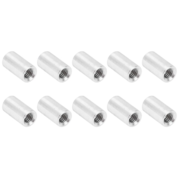 10 stk runde avstandsstykker i aluminiumlegering med hunngevind, søyleforbindelsesavstandsstykke M4x0,7 mm, lengde 11 mm