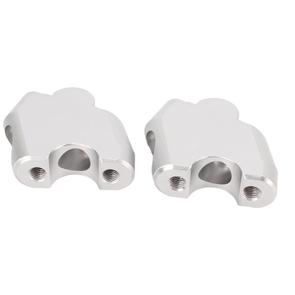 2 stk. styrforhøjerspændeklemme i aluminiumlegering, udskiftning til CB500F CB500X 2013‑2017Sølv
