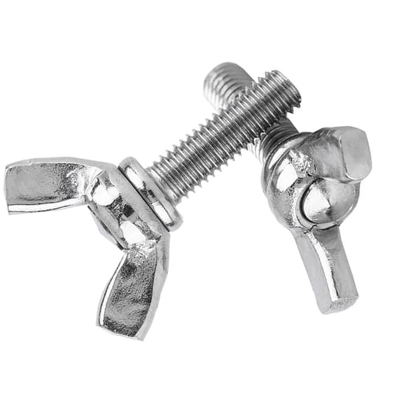 5 stk. pose 304 rustfrit stål vingemøtrikker bolte vingebolt maskintilbehør (M5 * 16mm)