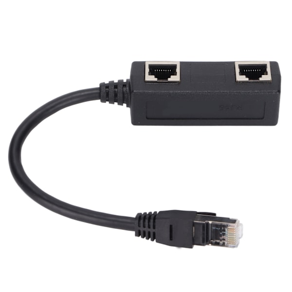 RJ45-jakajasovitin 1 uros-2 naarasportin Ethernet-liitin verkkokotitoimistoon