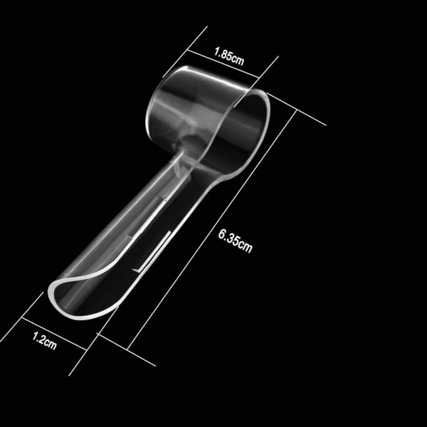 6 stk Oral B børstebeskyttelseshætte, erstatningsbørsteopbevaring til elektrisk tandbørste, praktisk til rejser og holder støv væk for bedre sundhed