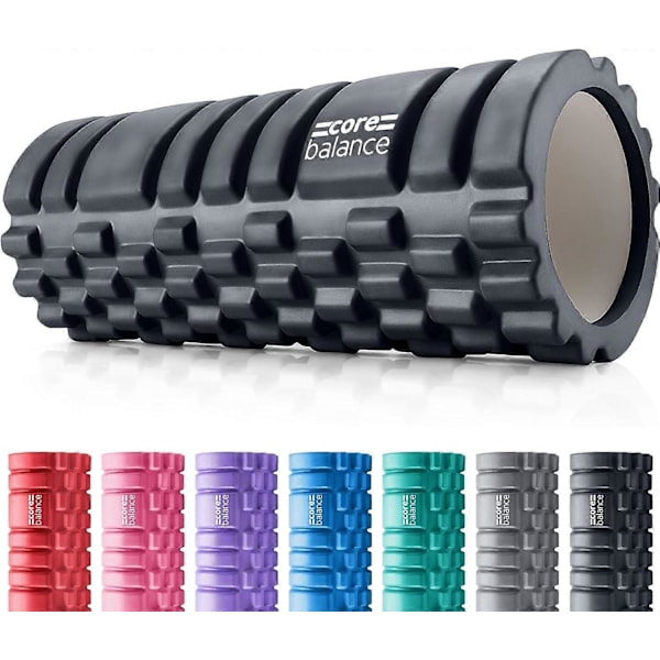 Core Balance Foam Roller syväkudoshierontaan, Trigger Point Grid -urheiluhierontalaite, Fitness Gym Physio (musta)