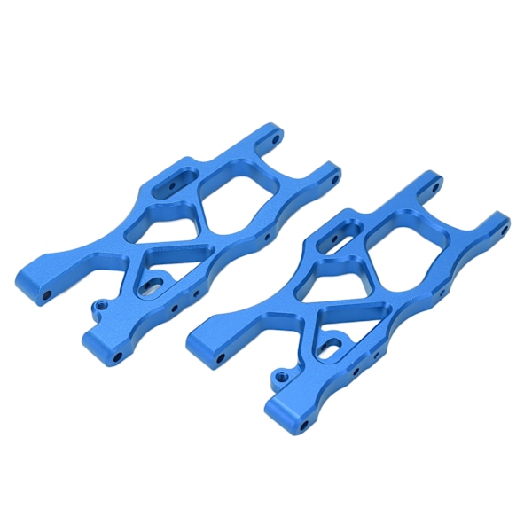 1 par aluminiumlegering RC bil bakre fållarm metall nedre svingarm RC bil uppgraderingsdel för ARRMA MOJAVE 6S 1/7 blå