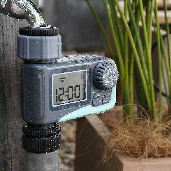 Kompakt Automatisk Digital Sprinkler Timer til Havevandingslange, Udendørs Hane, Drypbevanding og Græsplæne Vandingsystem