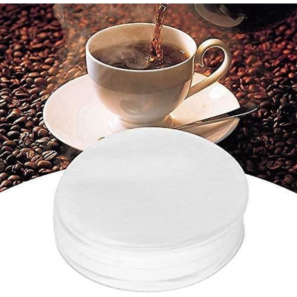 58mm Papir Kaffe Filtre - Pakke med 200, Mikro Erstatningsfiltre for Kaffetraktere og Espressomaskiner