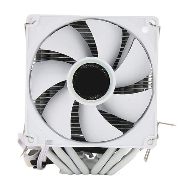CPU Luftkøler 3.5in Dual Tower 6 Varmerør 3pin 12VDC 48cfm 22dB CPU Køleventilator til Intel 775 1150 1151 1155 1156