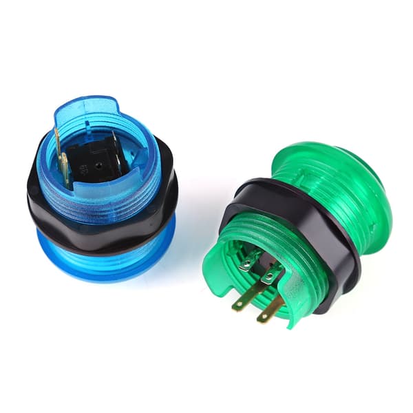 20 DIY LED-upplysta arkadspelsknappar 2 joysticks 2 USB-kodarenhet Speldelarset