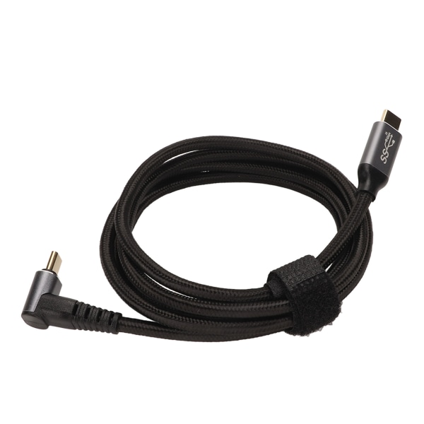 90 graders USB C-kabel 4K 60Hz Stöder PD100W Typ C 3.1 Gen2 Fullfunktions USB C Snabbladdningssladd för ångdäck 150cm/59.1in
