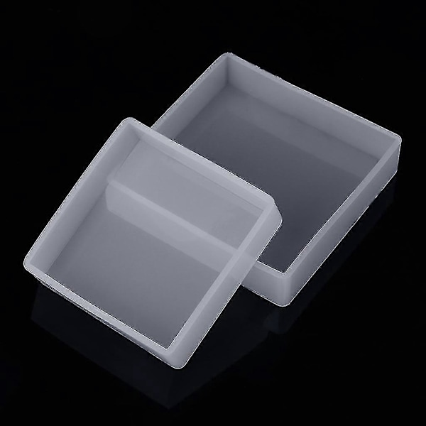 Silikoneform DIY Firkantet Rektangel Epoxy Resin Spejl Håndværk Smykker Dekoration - størrelse: e