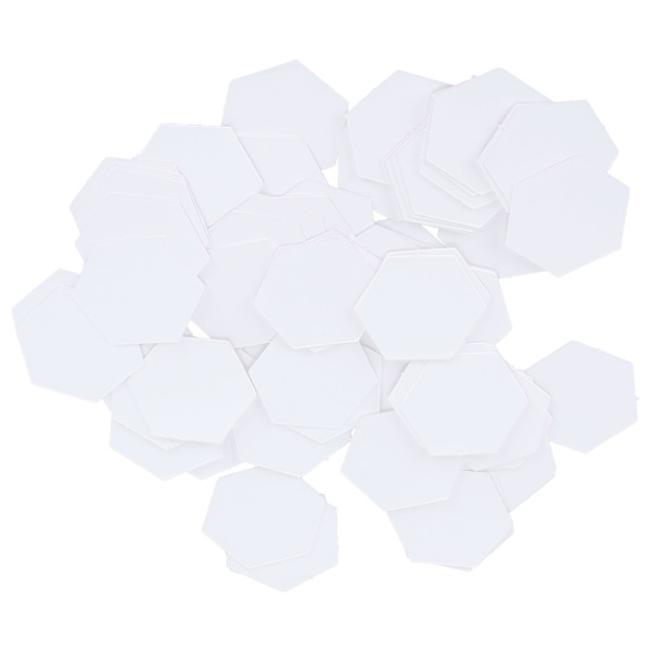 100 stk PatchWork-mal Hex Papirmodellbrett Quilting Syhåndverk DIY Sømbåndsverktøy (22mm Hex)