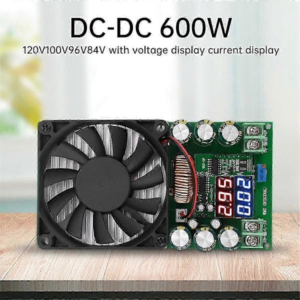 600W 30A DC-DC Buck Modul CV CC Justerbar Buck Converter 120V 100V 96V 84V Display Solar LED Driver Strömförsörjning
