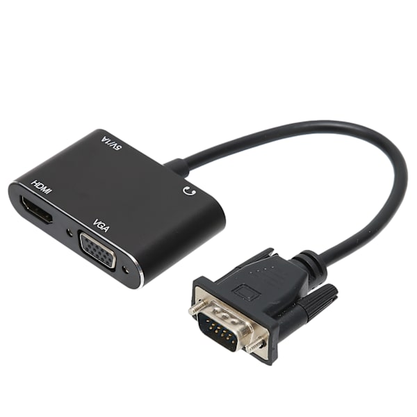 VGA han til High Definition Multimedia Interface hun VGA hun adapter med lydkabel