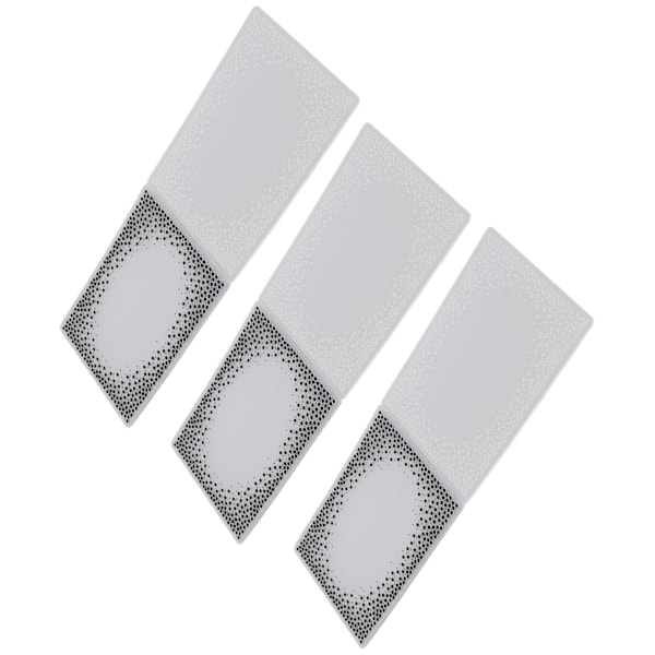 3 stk. Embossing-mapper i plastmaterial, konkav-konveks teksturmaler for DIY-invitasjoner, papirhåndverk
