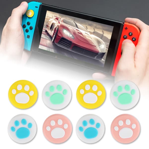 2 sæt katteklo tommelfingergrebshætter til Switch-kontrolhætte-legetøj med gode berøringsfølelser001