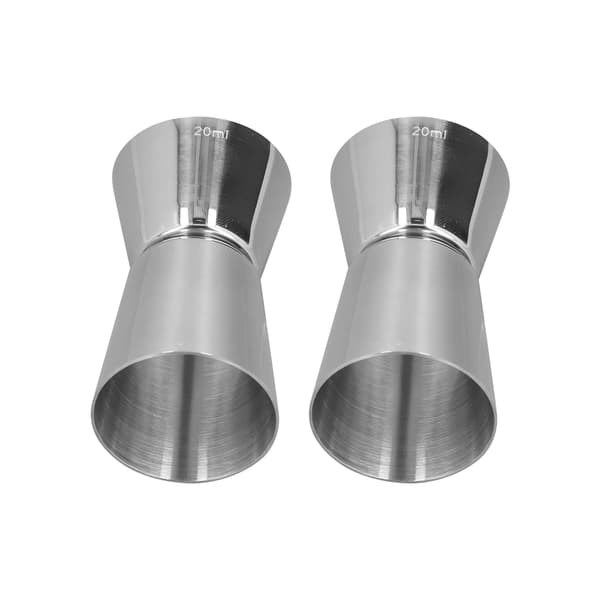 Cocktail Shaker Dobbelthodet Kopp Rett Kant Design Klassisk Stil Rustfritt Stål Drink Shaker