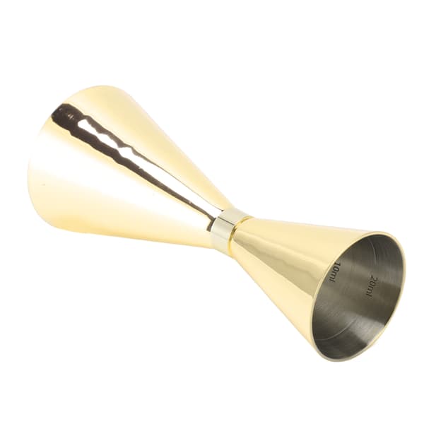 Jigger Rostfritt Stål 30mm till 60mm Elegant Flexibel Jigger Kon för Cocktail Bartending Guldplätering