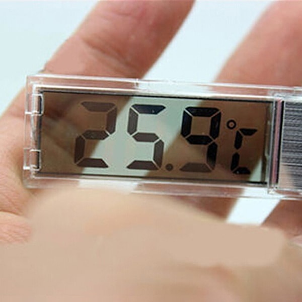 Akvarie Termometer Måler LCD 3D Digital Elektronisk Temperaturmåling Fisketank Termometer