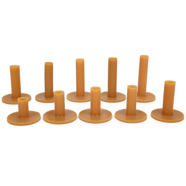 10 stk. Golftees af gummi, slidstærk golftrænerhjælp, teeholder, driving range, golftilbehør
