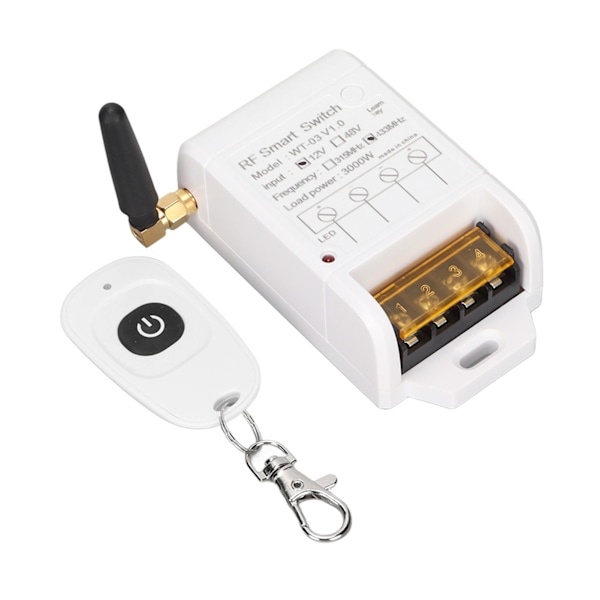 433MHz trådlös RF-brytare DC 12V 1CH trådlös fjärrkontrollbrytare för lampor hiss elektrisk utrustning