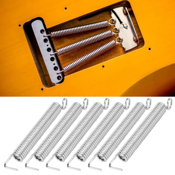 6 st Tremolo Spännfjädrar Gitarr Retro Vibrato Dragsträng för Fender Stratocaster ST