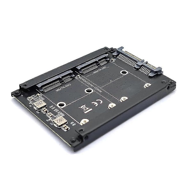 Dual Msata - Sata 3.0 -sovitin 2 in 1 muunninkortti PC-kannettavalle 6 Gbps