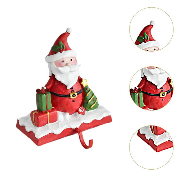 Julstrumphållare Robust Krok Hemfest Dekoration Strumpupphängare - Jultomte - Jultomte