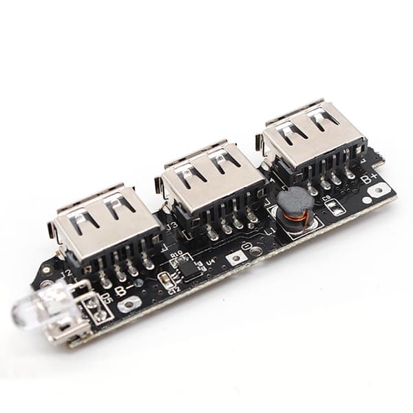 5V 1A/2.1A USB-laddningsmodul 3 USB Mini-laddningsmodul för 18650-batterier