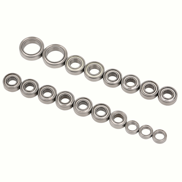 Metallforseglet lagersett tilbehør for Tamiya CC01 1/10 RC-bil Sølv Gråsølvgrå