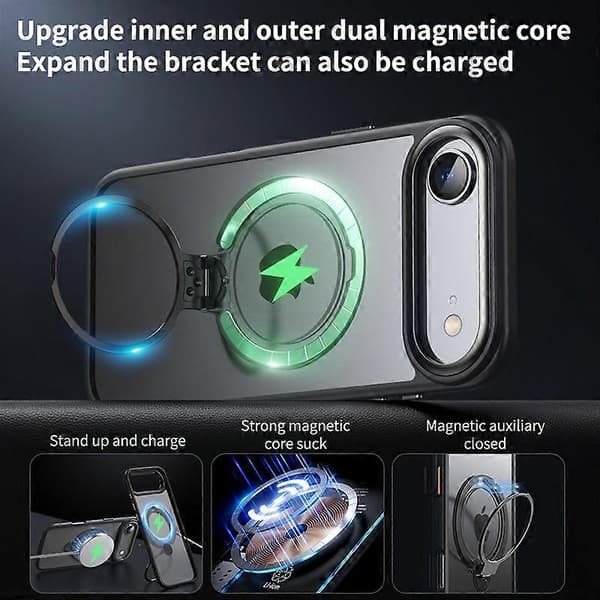 For iPhone 17 Air Mobile Phone Case Compatible with MagSafe Stand Matte Back