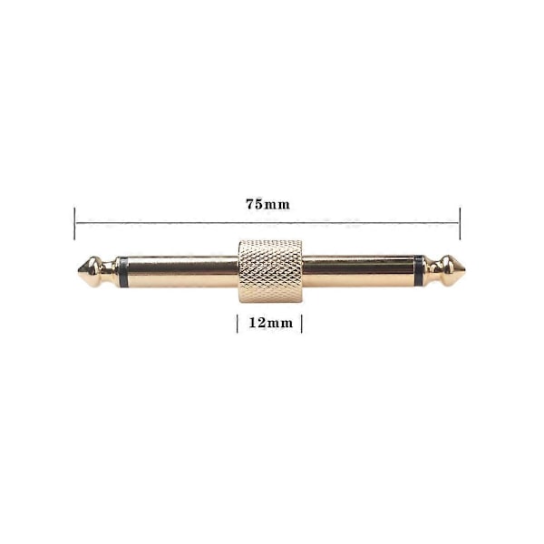 5 kpl 1/4 tuuman 6,35 mm kitaraefektipedaalin liitin kytkentäliitin