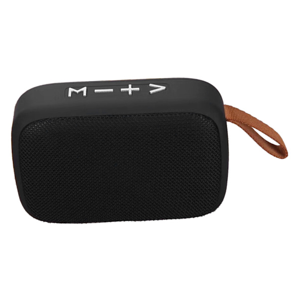Mini Bluetooth kaiutin Stereo Subwoofer Tuki Muistikortti Kannettava langaton kaiutin käsihihnalla Musta