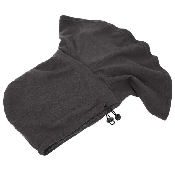 Cykelhuva Balaclava Sjal Mössa Utomhus Ridning Tjock Håll Varm Kalltålig Fleece(grå )