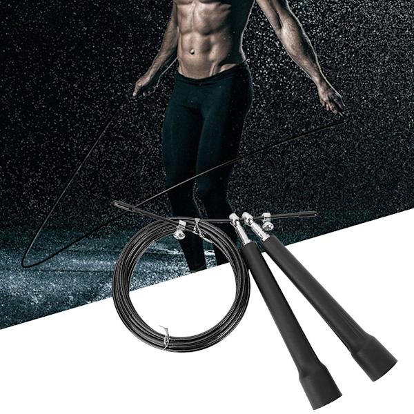3m stålwire Speed ​​Jump Springrope Motion Gym Træning Sportsudstyr