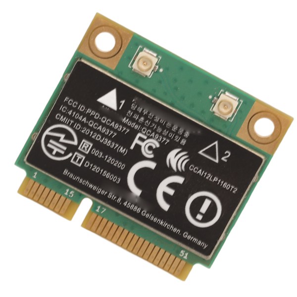 QCA9377 Mini PCIE WiFi-kort 433 Mbps 2,4 G 5 GHz Dual Band WiFi-adapter för Windows 7 8 10 för bärbar dator Mini PC