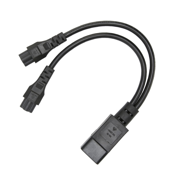 Splitter power IEC320 C14 hane till dubbel IEC320 C5 power hona för bärbar dator power 100‑250V