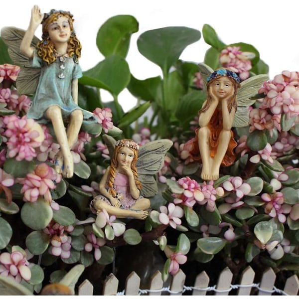 Utomhus Fairy Garden Ornament och miniatyr figuriner för blomkrukor dekoration och utomhus statyer