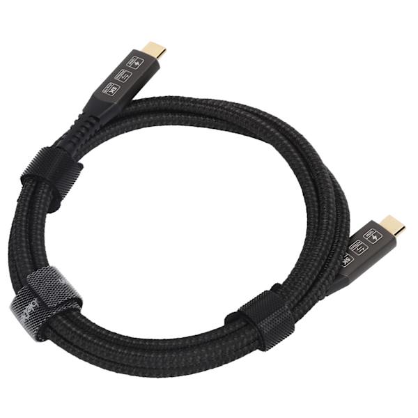 Type C-kabel USB4.0 DVI HD-adapter Hurtigopladningsledning 5K ved 60Hz PVC Plug and Play 1,2m/4,0ft