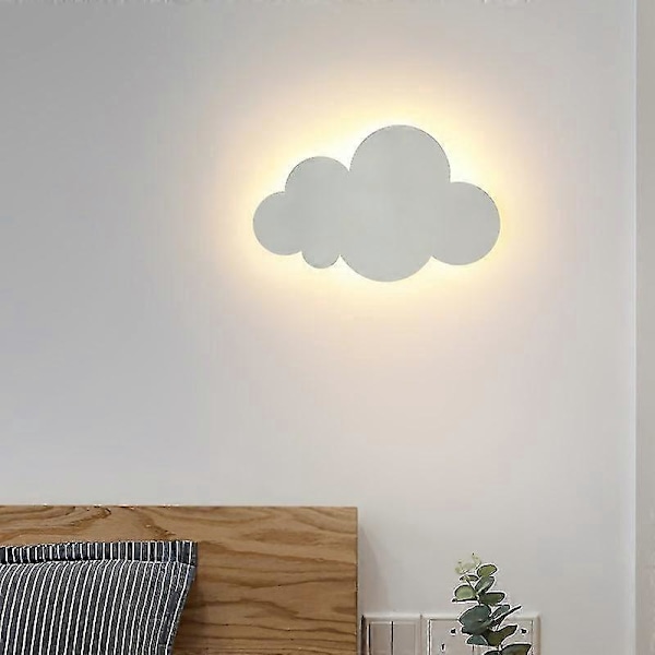 Söt Design Moln Dimbar LED Vägglampa 220v (vit)